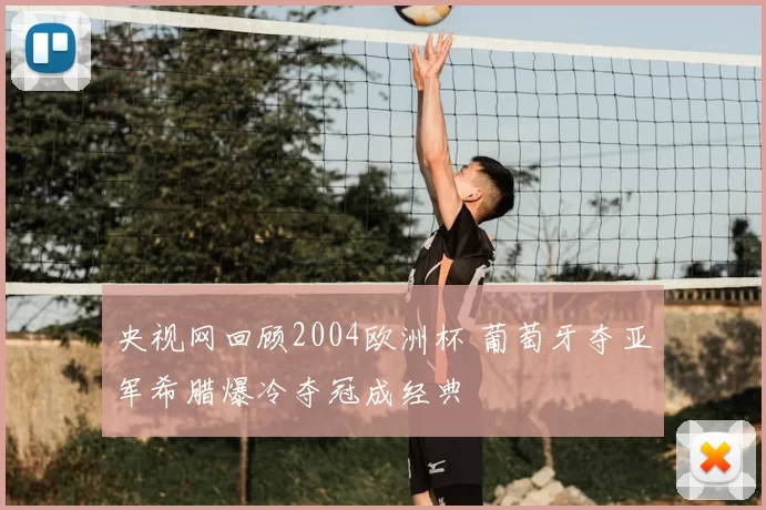 央视网回顾2004欧洲杯 葡萄牙夺亚军希腊爆冷夺冠成经典